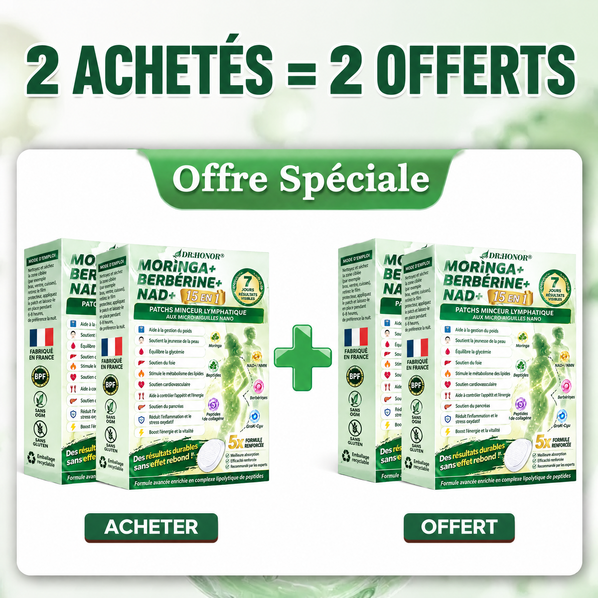 𝐃𝐑.𝐇𝐎𝐍𝐎𝐑® | 🍀𝐁𝐨𝐮𝐭𝐢𝐪𝐮𝐞 𝐨𝐟𝐟𝐢𝐜𝐢𝐞𝐥𝐥𝐞 🇫🇷 𝐏𝐚𝐭𝐜𝐡 𝐦𝐢𝐧𝐜𝐞𝐮𝐫 à 𝐧𝐚𝐧𝐨-𝐦𝐢𝐜𝐫𝐨𝐚𝐢𝐠𝐮𝐢𝐥𝐥𝐞𝐬, 𝐝𝐫𝐚𝐢𝐧𝐚𝐠𝐞 𝐥𝐲𝐦𝐩𝐡𝐚𝐭𝐢𝐪𝐮𝐞. 𝐁𝐞𝐫𝐛é𝐫𝐢𝐧𝐞 + 𝐦𝐨𝐫𝐢𝐧𝐠𝐚. 𝟏 𝐚𝐩𝐩𝐥𝐢𝐜𝐚𝐭𝐢𝐨𝐧 𝐩𝐚𝐫 𝐣𝐨𝐮𝐫, 𝐫é𝐬𝐮𝐥𝐭𝐚𝐭𝐬 𝐯𝐢𝐬𝐢𝐛𝐥𝐞𝐬 𝐞𝐧 𝟕 𝐣𝐨𝐮𝐫𝐬 💯